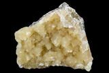 Fluorescent Calcite Crystal Cluster on Barite - Morocco #128007-1
